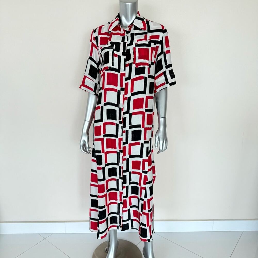 KITON women long silk dress size 46IT or 10 US Authentic Retail 2500$